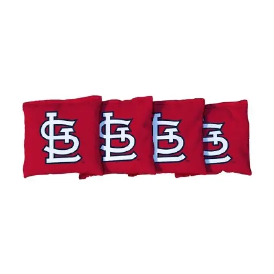 MLB St. Louis Cardinals Corn-Filled Cornhole Bags Red - 4pk image {1}