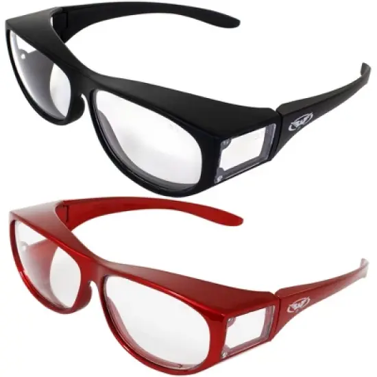 2 Pairs of Global Vision Eyewear Escort Safety Motorcycle Glasses with Clear, Clear Lenses image {6}