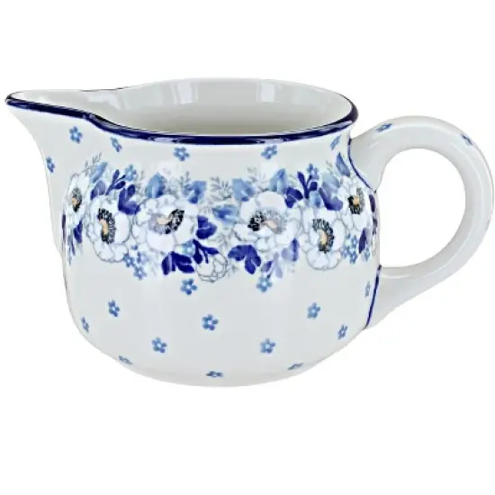 Blue Rose Polish Pottery 54 Ceramika Artystyczna Small Pitcher image {3}