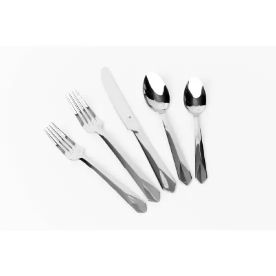 Cuisinart 20pc Stainless Steel Jolie Silverware Set: Flatware Set for 4, Corrosion & Stain-Resistant, Dishwasher-Safe image {1}