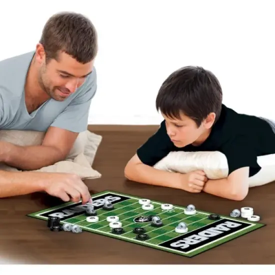 MasterPieces Officially licensed NFL Las Vegas Raiders Checkers Board Game for Families and Kids ages 6 and Up image {4}