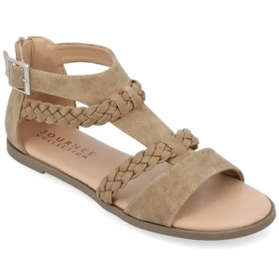 Journee Collection Womens Florence Tru Comfort Foam Gladiator Flat Sandals image {10}