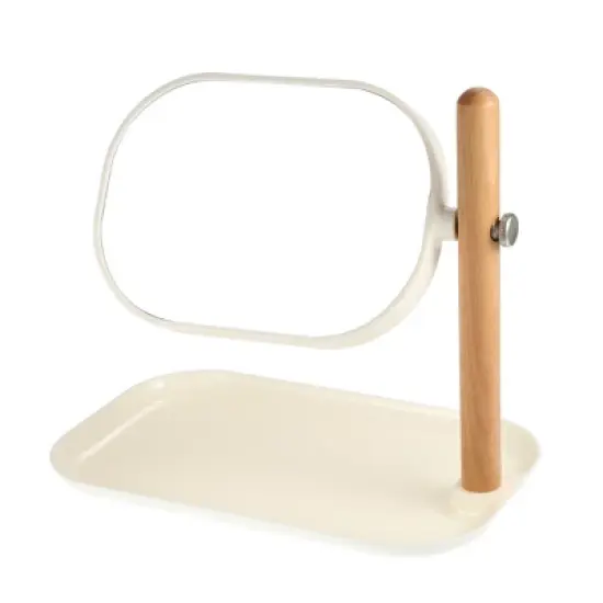 Unique Bargains Rotatable 1X/3X Magnifying Cosmetic Makeup Mirror 1 Pc image {6}