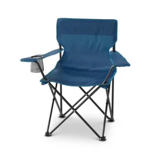 Adult Outdoor Portable Camp Chair - Dealworthy&trade; Mineral Blue: Steel Frame, 225 lbs Capacity image {1}