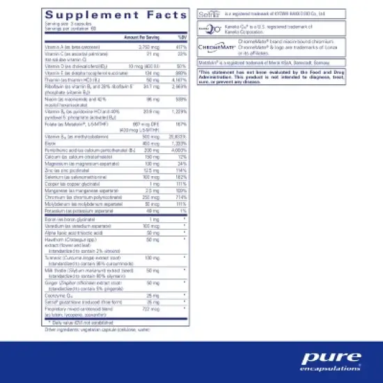 Pure Encapsulations UltraNutrient - Supports Liver & Heart Health* - for Antioxidants - with Vitamin C, CoQ10 & More - Gluten Free image {1}