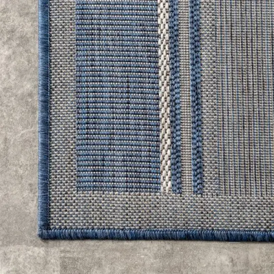 nuLOOM Piper Nautical Striped Indoor and Outdoor Patio Area Rug image {4}