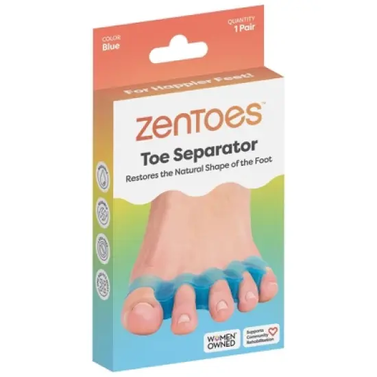 ZenToes Silicone Toe Separators for Correct Toe Alignment - 1 Pair image {12}