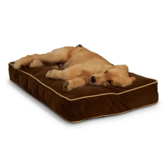 Kensington Garden Buster Rectangle Pillow Dog Bed - Cocoa image {5}