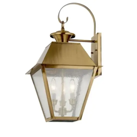 Livex Lighting Mansfield 2 - Light Wall Light in  Antique Brass image {2}