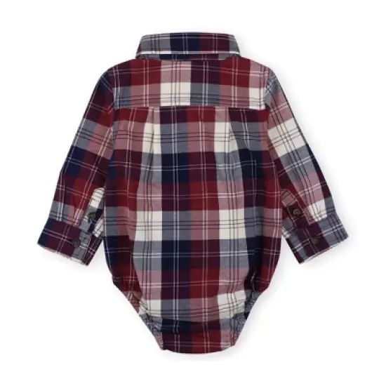 Hope & Henry Layette Baby Long Sleeve Button Down Bodysuit, Infant image {2}