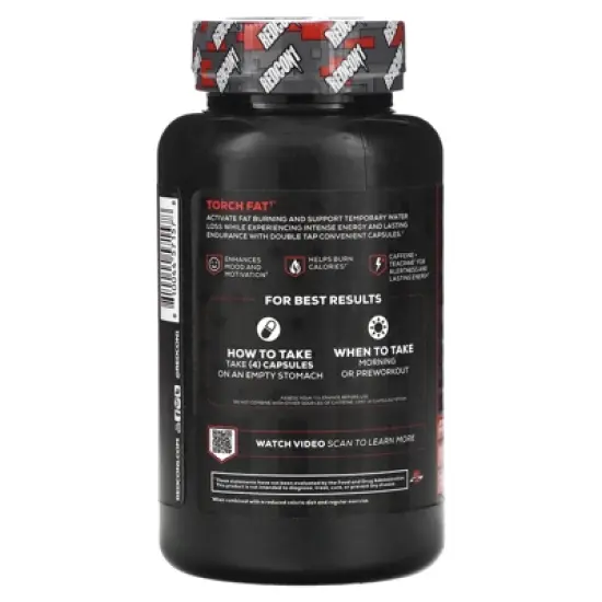 Redcon1 Double Tap, Energizing Fat Burner, 120 Capsules image {2}