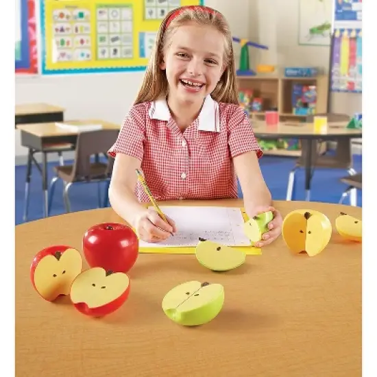 Learning Resources Magnetic Apple Fractions, Grades K+ image {2}
