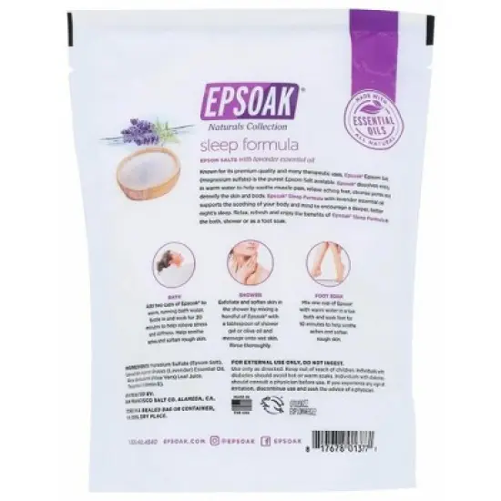 Epsoak Organic Eucalyptus Epsom Salt - Case of 6/2 lbs image {2}