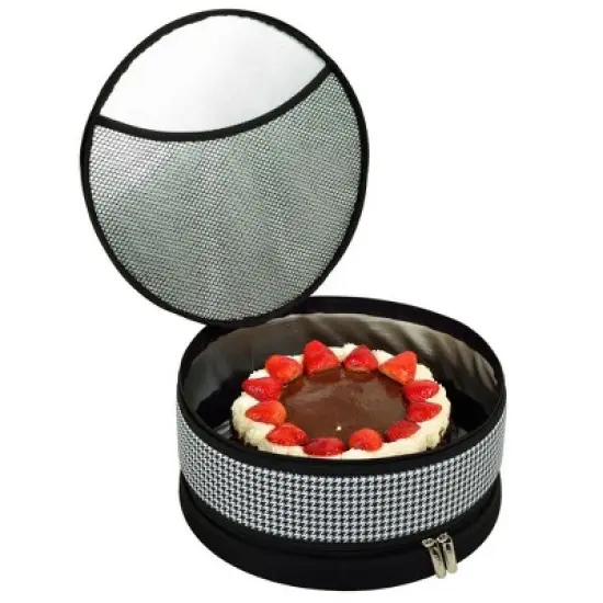 Picnic at Ascot Pie and Cake Carrier 12" Diameter - Rigid No Sag - Sides, Top, Bottom image {3}
