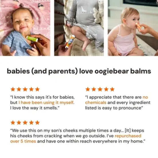 oogiebear Organic Mini Nosebalm and Chestrub Baby Care Kit image {4}
