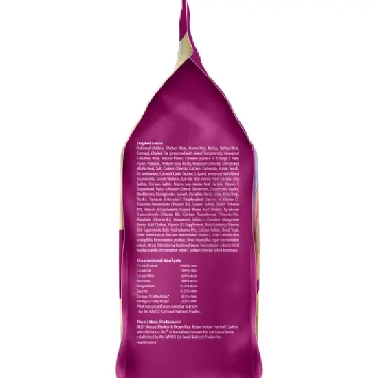 Blue Buffalo Indoor Hairball Control with Chicken & Brown Rice Mature Premium Senior Dry Cat Food - 7lbs image {6}