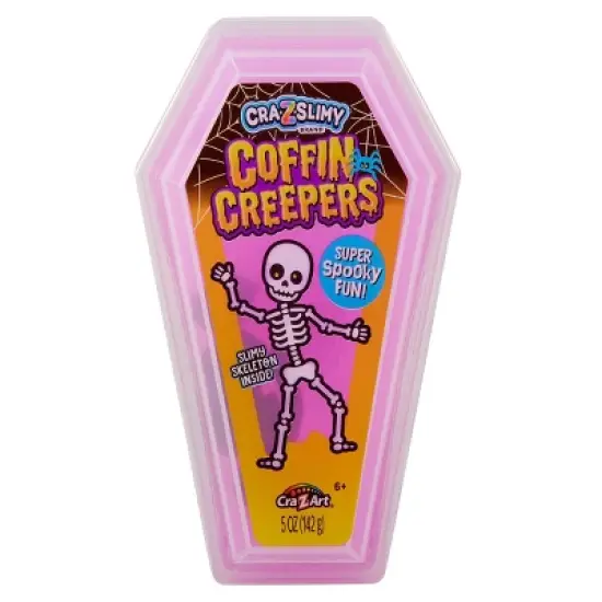 Cra-Z-Slimy Halloween Coffin Pink Creepers: Creativity Set, Includes Slimes & Putties, 5oz Total, 2 Pieces image {8}
