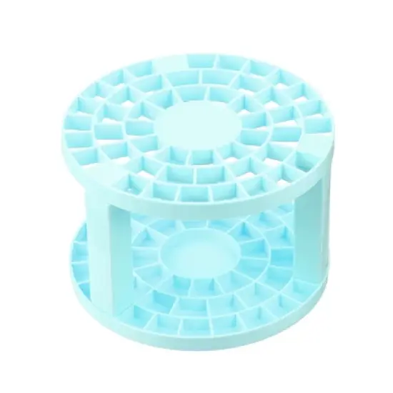 Unique Bargains 49 Holes Smooth Round Plastic Makeup Pencils Paint Brush Storage Holder image {2}