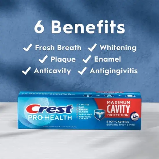Crest Pro-Health Maximum Cavity Protection Toothpaste - 4.3oz image {3}