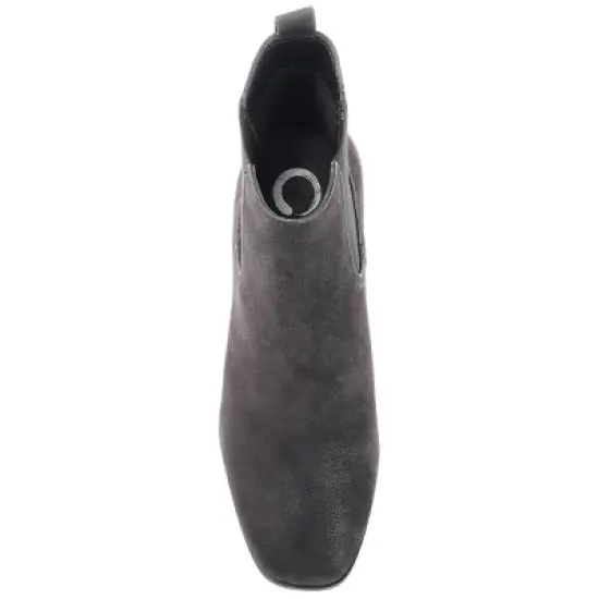 Journee Collection Womens Maxxie Tru Comfort Foam Pull On Stacked Heel Booties image {3}