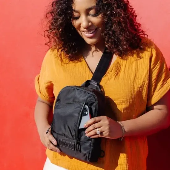 Moby Transit Cross-Body Diaper Bag - Black image {9}