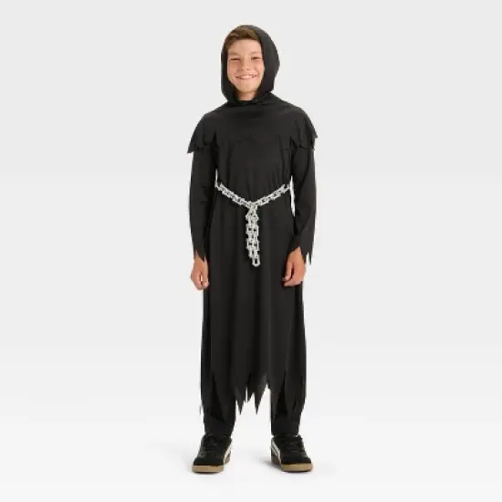 Kids' Reaper Halloween Costume Robe - Hyde and EEK! Boutique&trade; Black image {3}