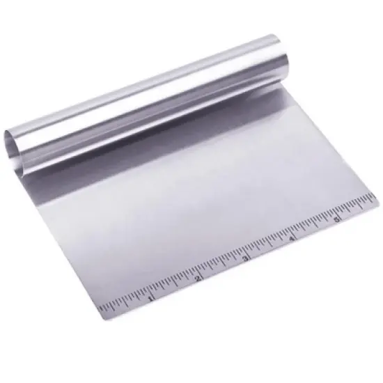 Progressive Stainless Steel Bash n' Chop Chef's Scoop Pastry Scraper image {1}