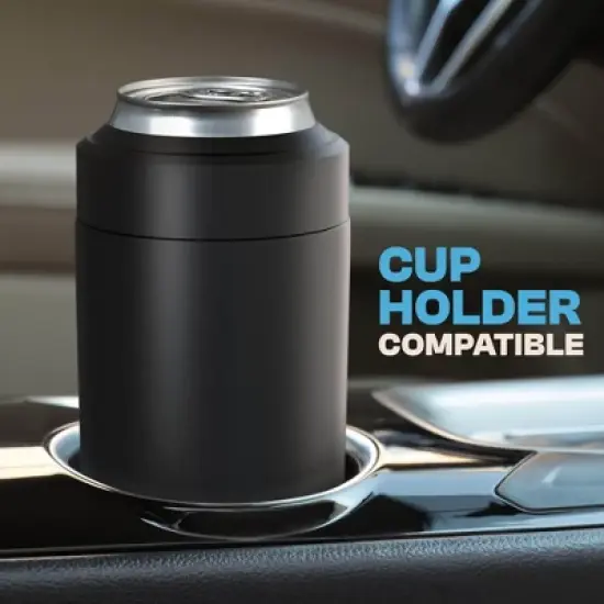 FrostBuddy Universal Buddy Insulated Can Cooler | Fits 12oz Cans, Slim Cans & Bottles | Stainless Steel Drink Holder image {7}