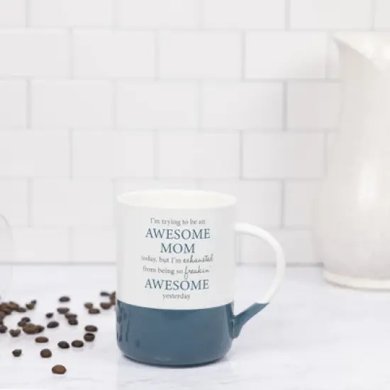 Pavilion Gift Company - Awesome Mom - 18 oz Mug - Drinkware image {1}