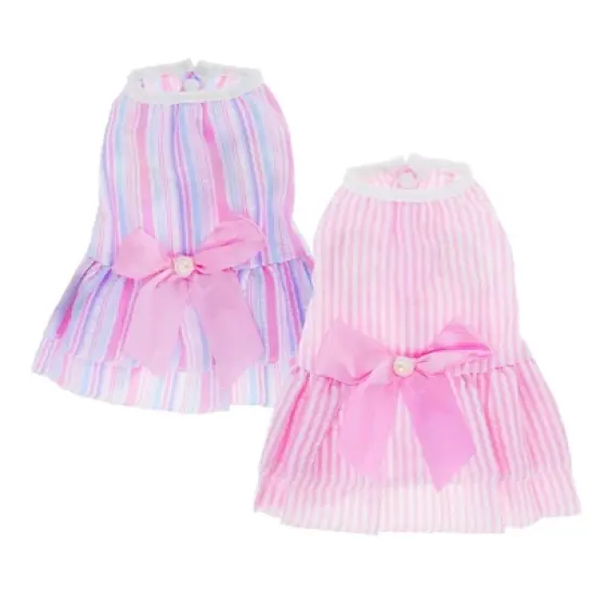 Unique Bargains Stylish Dog Dresses  2 Pcs image {6}