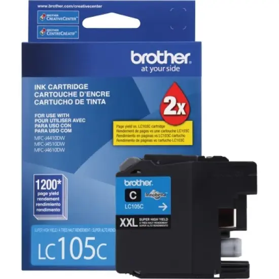 Brother LC105C Innobella Super High-Yield Ink Cyan image {4}