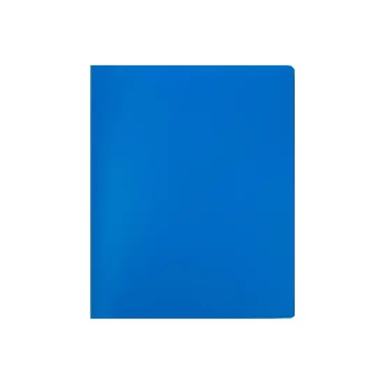 JAM Paper Heavy Duty Plastic Multi-Pocket Folders 6 Pocket Organizer Blue 2/Pack (24052418) 389MP6BU image {2}