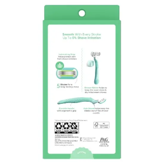 Venus Extra Smooth Women's Razor Handle, 1 Razor Blade Refill and Shower Holder image {9}