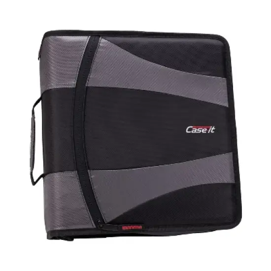 Case-it The Dual 2.0 Zipper Binder Backpack - 5 File Folder - 800 Sheet Capacity - Comes with Shoulder Strap image {3}