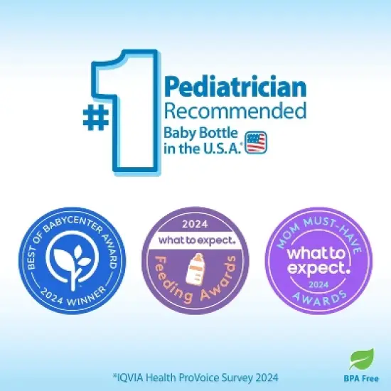 Dr. Brown's Anti-Colic Options+ Narrow-Neck Baby Bottle - Pig & Frog Deco - 8 fl oz/2pk image {3}