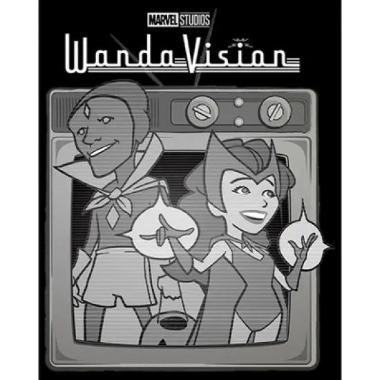 Men's Marvel WandaVision Vintage TV T-Shirt image {1}