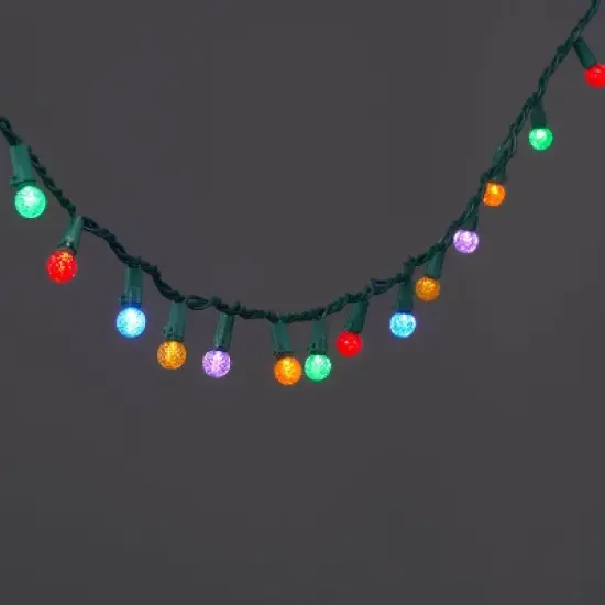 150ct LED Faceted Sphere Christmas String Lights Spool with Green Wire - Wondershop&trade; image {5}
