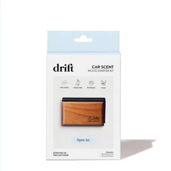 Drift Co Car Wood Air Freshener Car Odor Eliminator Open Air Scent Starter Kit image {1}