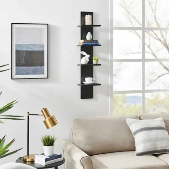 39.5" x 9" Utility 4-Tier Column Spine Shelf - Danya B. image {8}