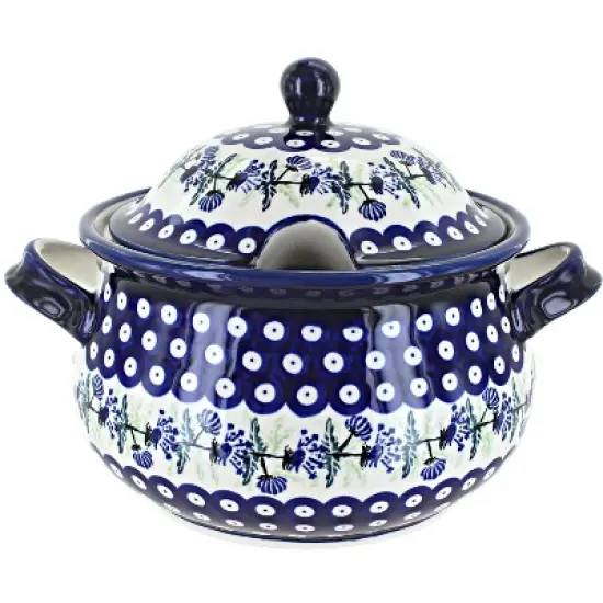 Blue Rose Polish Pottery 1004 Zaklady Soup Tureen image {8}