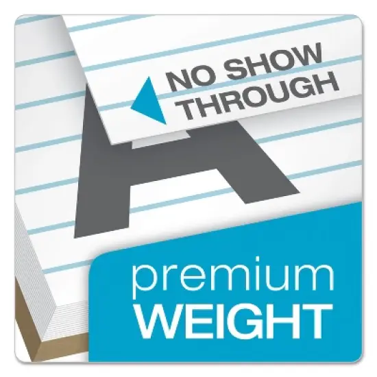 TOPS Docket Ruled Perforated Pads Legal/Wide 5 x 8 White 50 Sheets Dozen 63910 image {4}