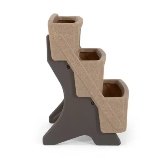 Simplay3 4pc 3-Tier Rectangular Outdoor Tiered Planters Tan 19.5"x22.25"x27.3" image {5}