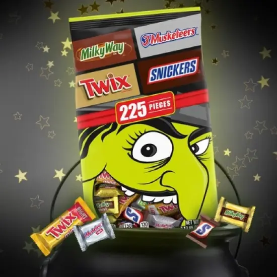 3 Musketeers, Snickers, Milky Way, & Twix, Halloween Candy Variety Pack - 61.85oz/225ct image {1}