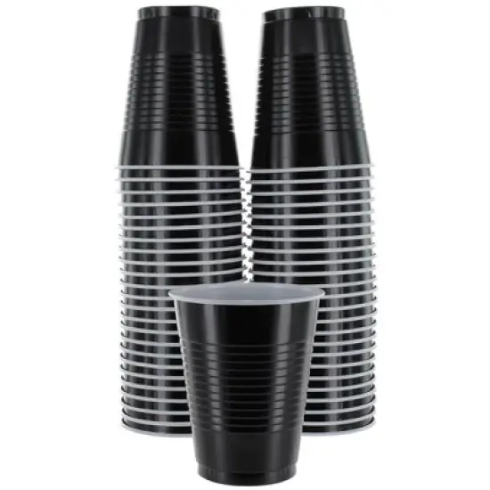 SparkSettings Disposable Plastic Cups 18oz, 50 Pack image {8}