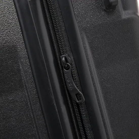 InUSA Aurum Lightweight Hardside Medium Checked Spinner Suitcase - Black image {13}