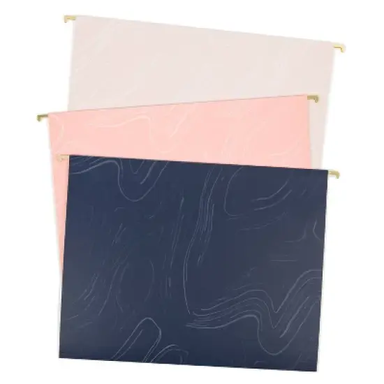 U Brands 6ct Hanging File Folders Natural Contours image {6}