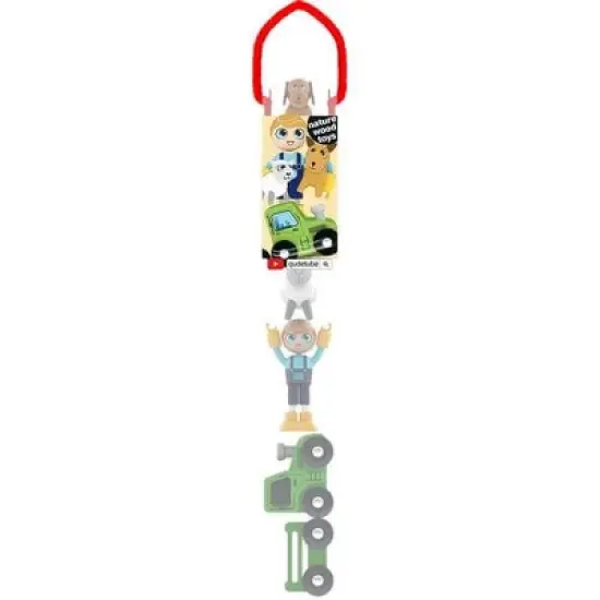 J'adore Farmer Bobby Natural Wooden Toy Playset image {1}