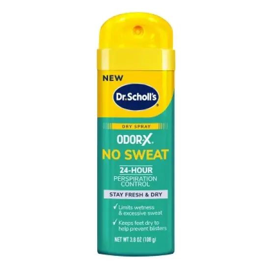 Dr. Scholl's Odor X No Sweat Dry Foot Spray - 3.8oz image {8}