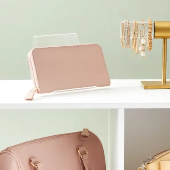 Juvale 6-Pack Acrylic Book Stand for Books, Comics, Phone, Tablet, Clear Easel Display, 4.5x5-Inch Transparent Holder for School, Home, Office image {2}