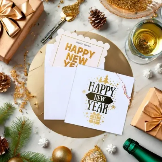 Best Paper Greetings 50 Pack Square Envelopes, 5.5 x 5.5, for Greeting Cards, Wedding Invitations, Self Adhesive Peel-Off-and-Stick (White) image {1}